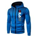 thumbnail image 3 of Sudadera con capucha para hombre Sudadera con capucha y cremallera Sudadera gráfica con bolsillo con cremallera Estampado de lunares Deportes al aire libre Casual Sudaderas con capucha diarias Sudader, 3 of 5