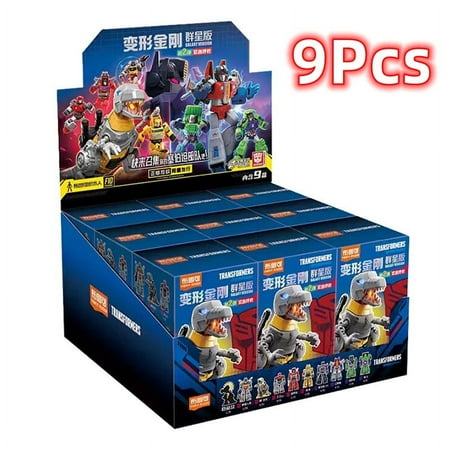 1/9pcs Transformer building block Splicing toys Optimus Prime bumblebee Shockwave Megatron Robot Action Figure Toy For Kids Gift