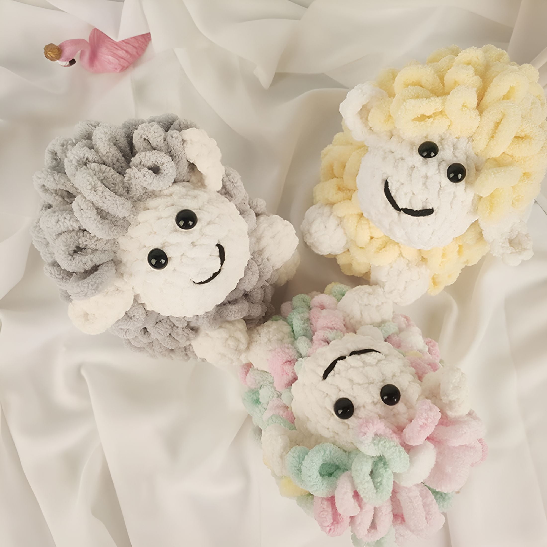 AUQ 2026 New 3Pack Chunky Blanket Yarn Chenille Finger Loop Yarn for Hand Knitting Blankets for Scarf,Hat,Pillow,Baby Clothes