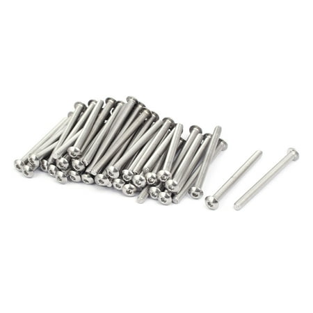 

M4x50mm 304 Stainless Steel Button Head Hex Socket Cap Screws Bolts 55pcs