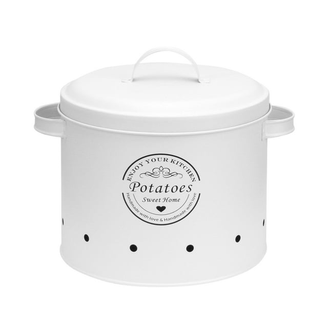 Binwennn Food Storage Chip Organization And Storage Take Out Containers with Lids Kitchen Storage Vegetable Storage Container Metal Storage Container Vintage Kitchen Vegetable Pots For Home