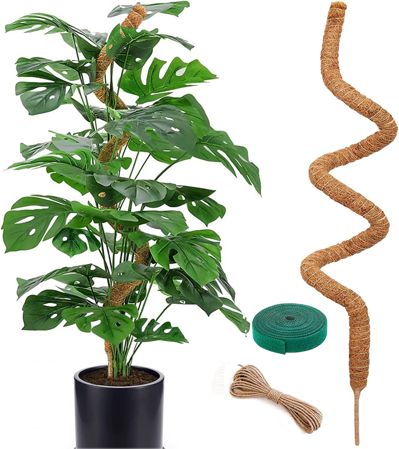 【新品未使用】MOSS STICK SW50 24-25 2 Pack 25 Inch Bendable Moss Pole for Indoor Plant Support