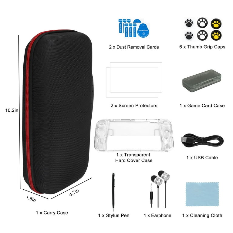 EEEkit 17-in-1 Accessories Bundle Fit for Nintendo Switch OLED