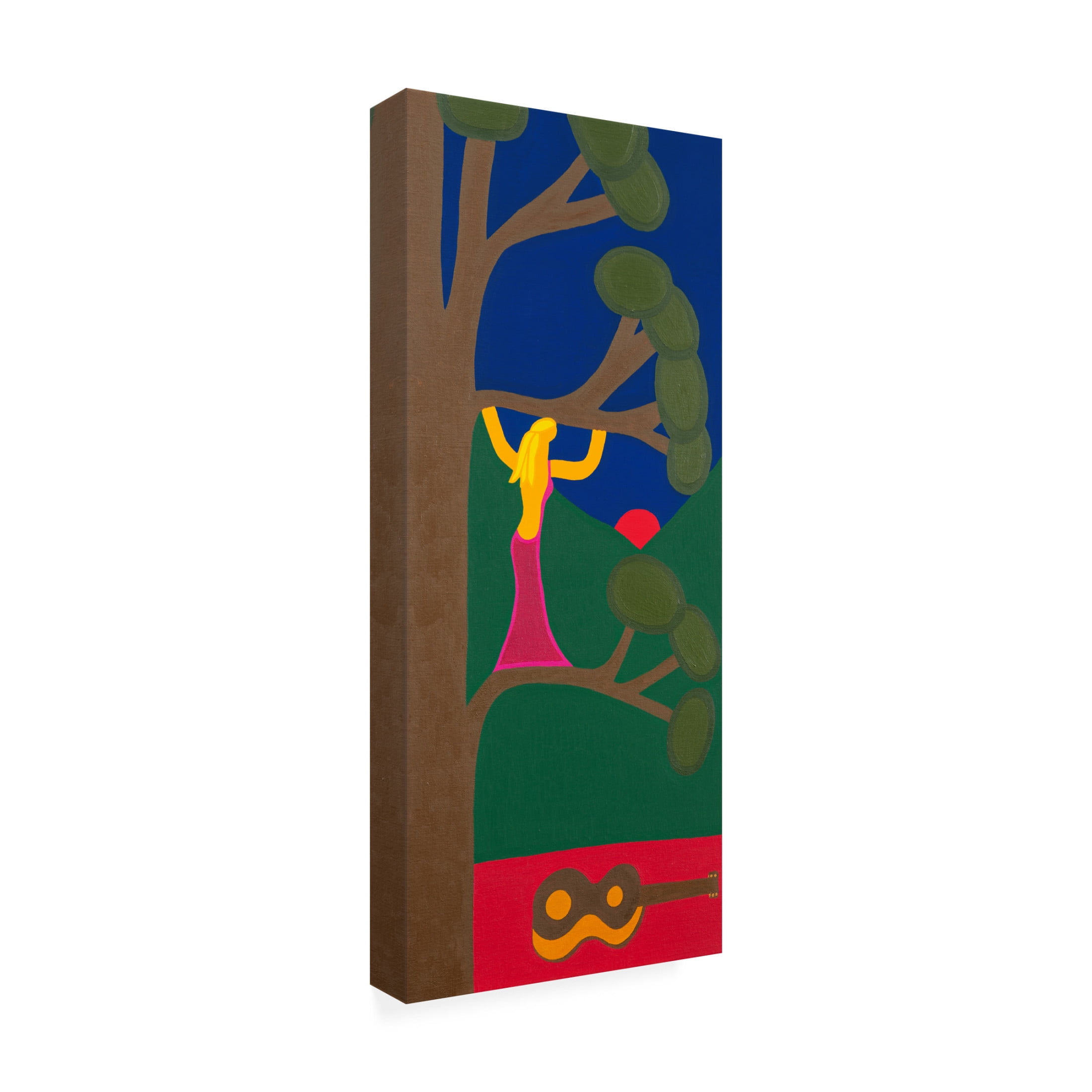 Cristina Rodriguez 'Delfina in her spring, 2022' Canvas Art - 10 x 24 Inches