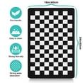 thumbnail image 5 of Dog Food Mat for Pet Dog Food Mat, Dog Mat for Food and Water, Pet Dog Cat Bowl Mat, Non-Slip Super Absorbent Water Bowl Mat with Black Checkered Plaid,16inx24in, 5 of 7
