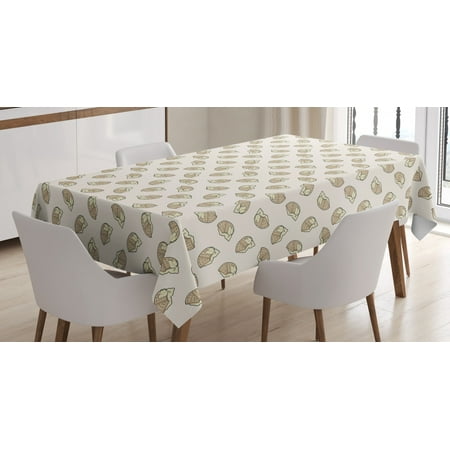 

Waffle Tablecloth Delicious Breakfast Food with Creamy Sweet Topping Dessert Cooking Illustration Rectangular Table Cover for Dining Room Kitchen 60 X 90 Inches Tan and Cream by Ambesonne