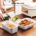 thumbnail image 6 of Stainless Steel Colander Strainer | Fine Mesh Oil Basket for Frying French Fries | Vegetable Fruit Drainer Sink | Kitchen Food Table Serving Basket, 6 of 7