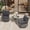 Gray, variant on Yalissey 3PCS Outdoor Swivel Gliders Set with Table, 360-Degree Swivel Rocker Lounge Chair,Wicker Bistro Furniture Set(Light Grey)