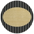 thumbnail image 2 of Addison Rugs Chantille Indoor/Outdoor Transitional Stripes Black Washable Round Rug, 8' x 8', 2 of 6