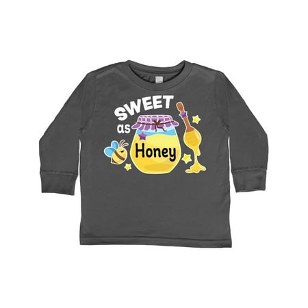 

Inktastic Sweet as Honey with Honey Jar and Bee Gift Toddler Toddler Girl Long Sleeve T-Shirt