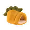 thumbnail image 2 of Trayknick Hamster Nest Cartoon Big Space Soft Comfortable Semi-closed Rest Plush Rabbit Shape Squirrel House for Autumn Yellow, 2 of 13