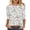 N Multicolor, variant on YUGYXL Women's Casual 3/4 Sleeve T-Shirts Round Neck Cute Floral Printed Tunic Tops Basic Tees Business Work Blouses N Multicolor M