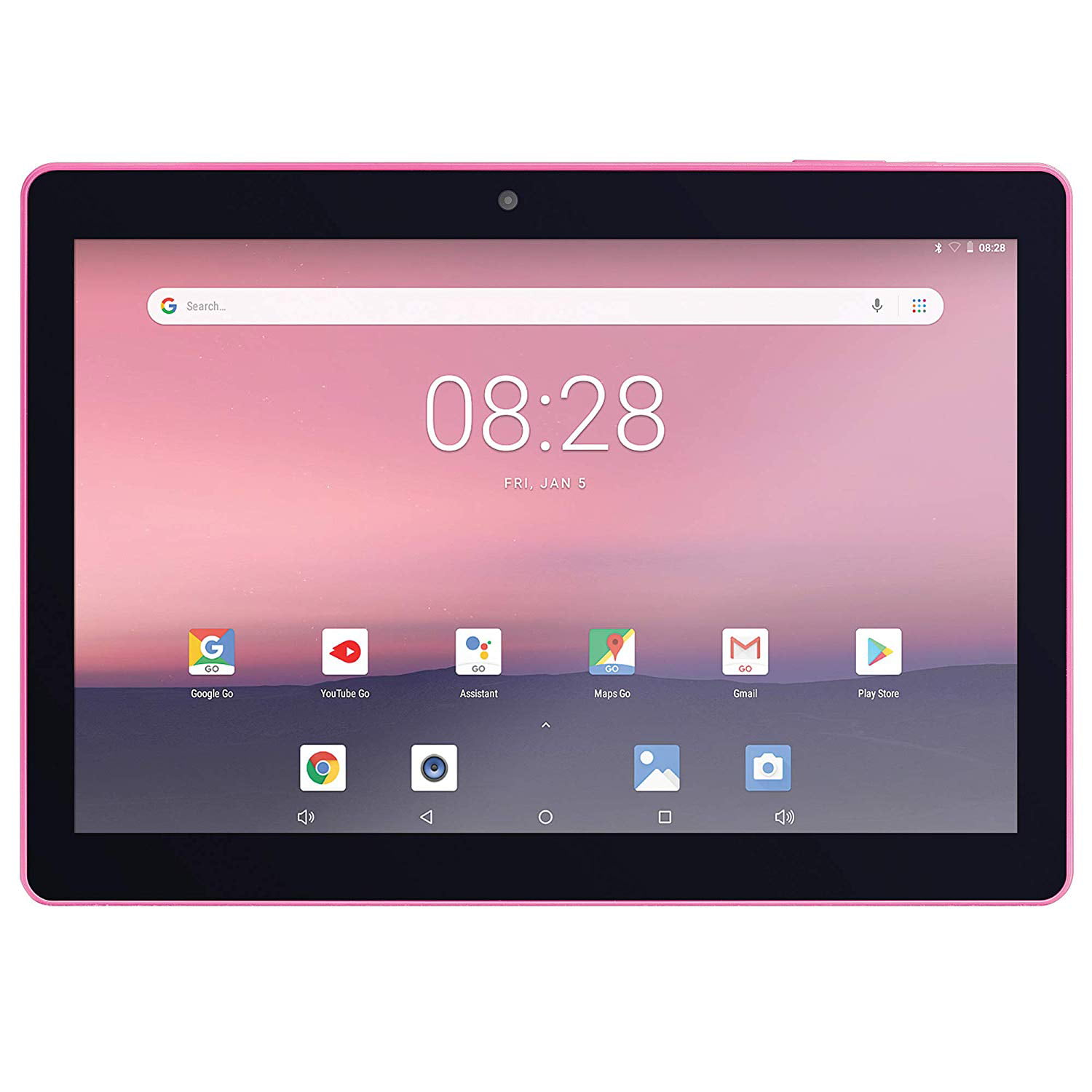 EVOO 10" EV-A-101-3-PK Quad Core 16GB Storage Android 8.1 Go Edition Tablet Pink 