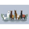 thumbnail image 3 of Thorns, Becky 14x11 Black Modern Framed Museum Art Print Titled - Delightful Alpacas V, 3 of 5