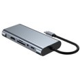thumbnail image 3 of Estación de acoplamiento inteligente 11 en 1 Adaptador de concentrador USB3.0 PD 87W para computadoras portátiles Tablet Likrtyny Para estrenar, 3 of 7