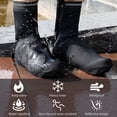 thumbnail image 3 of Bicycle Shoe Cover Waterproof Riding Bicycle Shoe Cover Shoe Protector Elastic Wind-proof Cycling Foot Cover, M, 3 of 8
