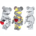 thumbnail image 1 of DIY Bearbricking Net Red Love Violent Bear Model Bricks With Lighting Set MOC Mini Animal Building Blocks Toys for Kids Gift heqiyong toy, 1 of 2