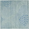 thumbnail image 6 of SAFAVIEH Soho Andrew Polka Dots Wool Area Rug, Light Blue, 8' x 8' Round, 6 of 8
