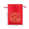 thumbnail image 2 of unbranded 20Ud Bolsas Para Dulces Y Regalos Con Cordón Elegante Color Rojo, 2 of 6