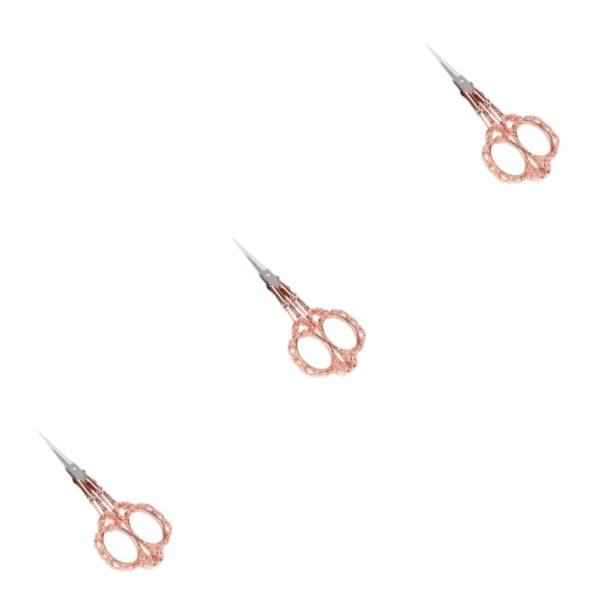 Riwesomey Tijeras de costura profesionales para sastres y costura Tijeras de bordado de amplia aplicación rose sissor gold Type1 NO1