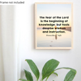 thumbnail image 4 of Proverbs 1:7 Bible Verse Wall Art – Inspirational Scripture Print – Christian Home Decor & Faith-Based Gifts, 4 of 9