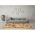 thumbnail image 3 of Ahgly Company Indoor Rectangle Patchwork Brown Transitional Area Rugs, 2' x 5', 3 of 4