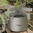 thumbnail image 3 of Mini Lightweight Titanium Liquid Spirit Furnace with Cross Stand Rack for Outdoor Camping Backpacking Hiking, 3 of 7