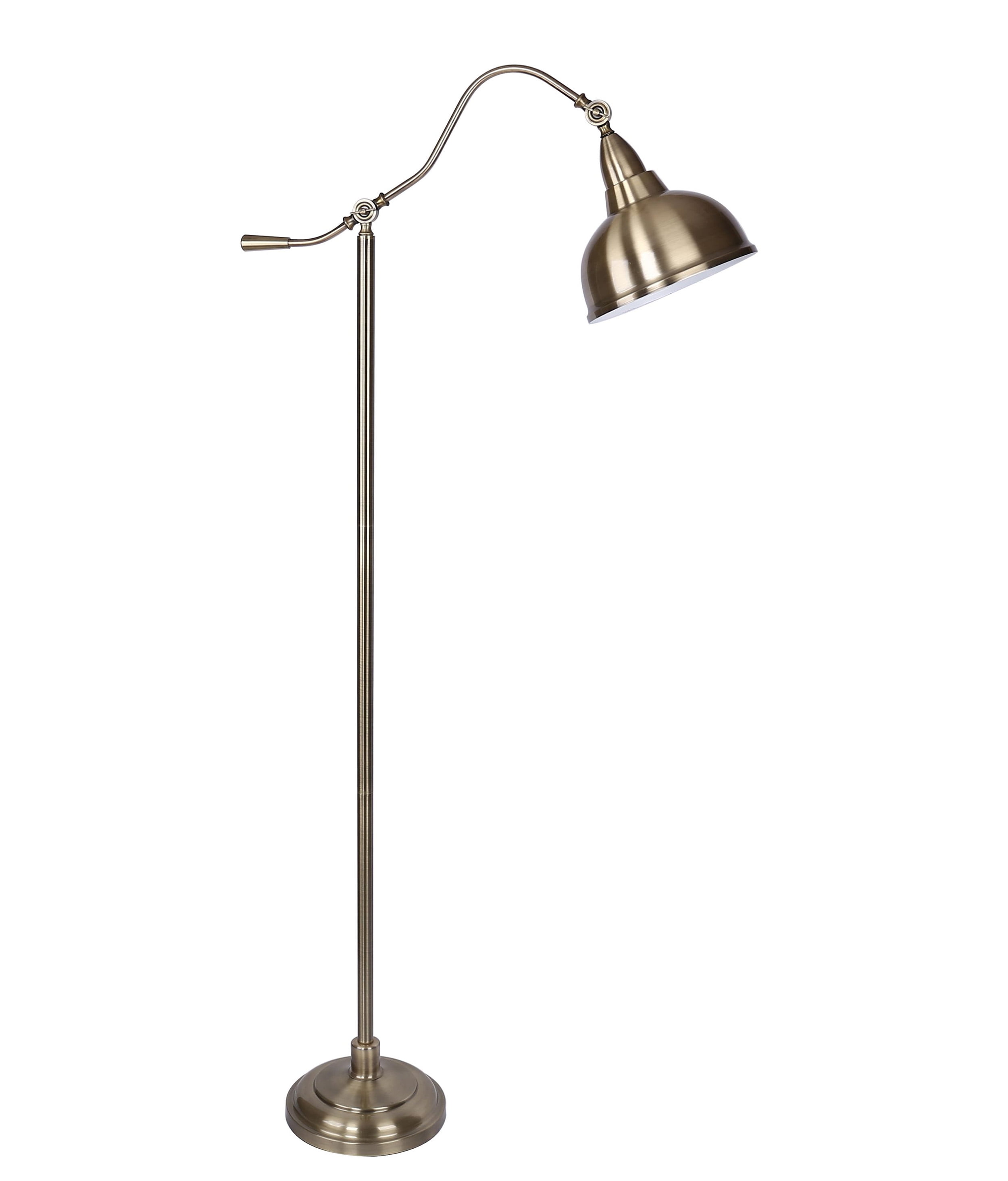 Grandview Gallery 63 Arched Metal Floor Lamp W Shade Antique Grandview Gallery 63 Arched Metal Floor Lamp W Shade Antique Soft Brass Com