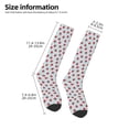 thumbnail image 5 of Haiem Hand Drawn Strawberry Socks, Funny Novelty Crazy Design Cotton Socks Sports Socks Knee High Socks For Men, Women,1Pairs - Gift For Working Friends, 5 of 9