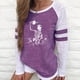 thumbnail image 2 of Camisas sexy para mujer Cuello redondo Manga larga Tops Impreso Blusa regular Fridja fjkfkj1867, 2 of 6
