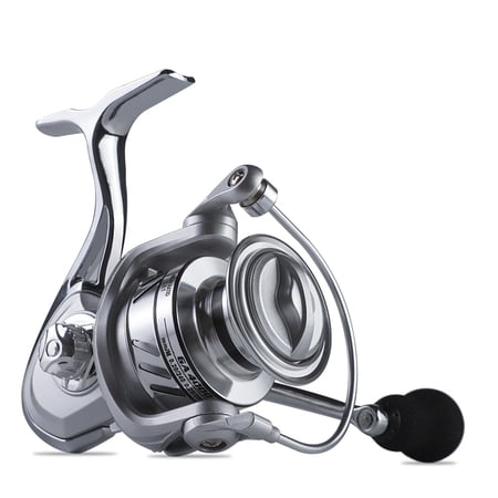 LINNHUE Fishing Reel GA1000-7000 22kg Max Drag 5.2:1 Speed All Metal Body Handle Spool Reel Fishing Coil Spinning Reel Fishing