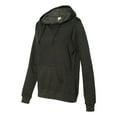 thumbnail image 2 of Independent Trading Co. Juniors’ Heavenly Fleece Lightweight Hooded Sweatshirt SS650 Charcoal Heather XL, 2 of 5