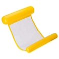 thumbnail image 1 of Floating Bed Water Hammock Inflatable Lounger For Sea Pool Beach - Yellow, 1 of 4