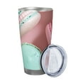 thumbnail image 2 of Picia Pastel Macarons Delight Pattern 20 oz Tumbler Stainless Steel Vacuum Insulated Coffee Ice Cup Double Wall Travel Flask Dual Lid Water Bottle, Eco-friendly Car Cup, 2 of 8