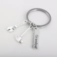 thumbnail image 4 of Limei 1Pcs Keychain, Grandpa Letter Carving Ruler Hammer Wrench Tool Keychain Key Ring for Birthday Gift, 4 of 6
