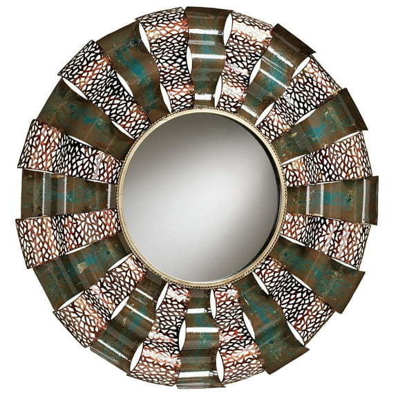Ryker Wavy Wall Mirror Copper