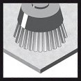 thumbnail image 3 of Steel/stainless steel wire cup brush 75 mm, 3 of 5