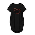 thumbnail image 4 of Qiopertar Robe d'Été Mode Femme Imprimée Décontractée Manches Courtes avec Poche Col Rond Grandes Économies de Vacances! Moins de 5$ jusqu'à 90 % de Réduction, 4 of 6
