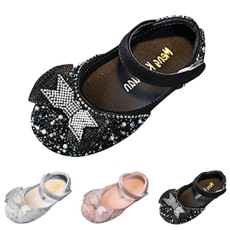 

Gubotare Dressy Sandals Baby Girl Wide Toddler Girls Sandals Soft Rubber Flats Summer Baby flower girl Shoes (Silver 10.5)