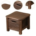 thumbnail image 6 of deevoka Wooden Storage Stool Decor Household Small Stool for Apartment Office Indoor 30cmx30cmx25cm, 6 of 9