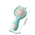 thumbnail image 3 of PONPRNGY Mini Personal Fan Handheld, Small Portable Handheld Fan, Battery Operated, USB Rechargeable Face Makeup Lashes Desk Fan, for Women, Men, Indoor, 3 of 6