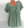 thumbnail image 2 of Pimfylm Comfort Ladies Tops And Blouses Blouses For Women Fashion Green 2XL, 2 of 4