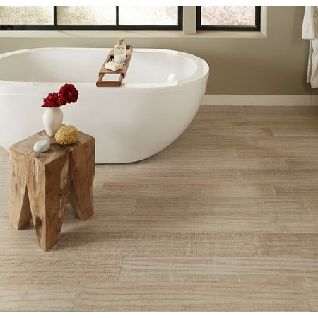 - Pacific Bay 8.5 mm Thickness x 5.12 in. Width x 36.22 in. Length Water Resistant Engineered Bamboo Flooring (10.30 sq. ft. / case)