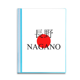 thumbnail image 1 of Nagano Japaness nombre de ciudad sol rojo bandera Carpeta combinada de protección de páginas, 1 of 3