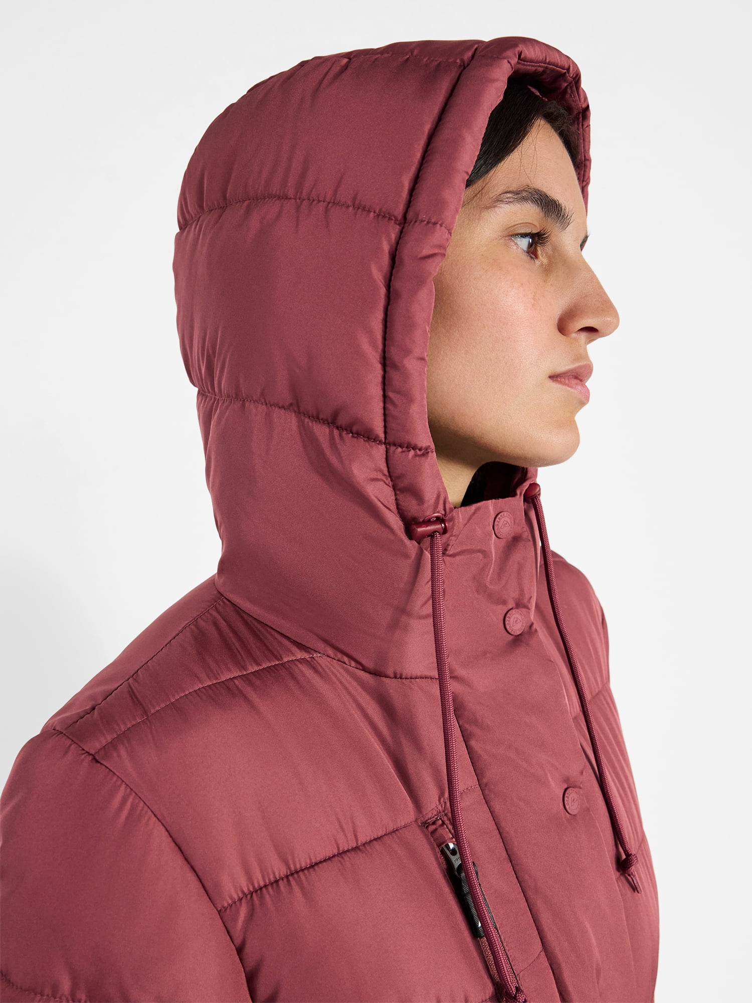 Ozark Trail Women's and Women's Plus Mid Length Puffer Coat, Sizes XS-2X