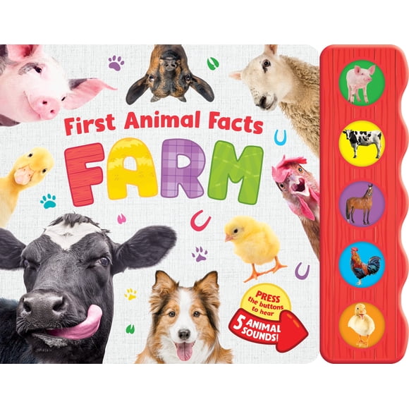 Libro Kidsbooks Primeros datos sobre animales de la granja con botones de sonido