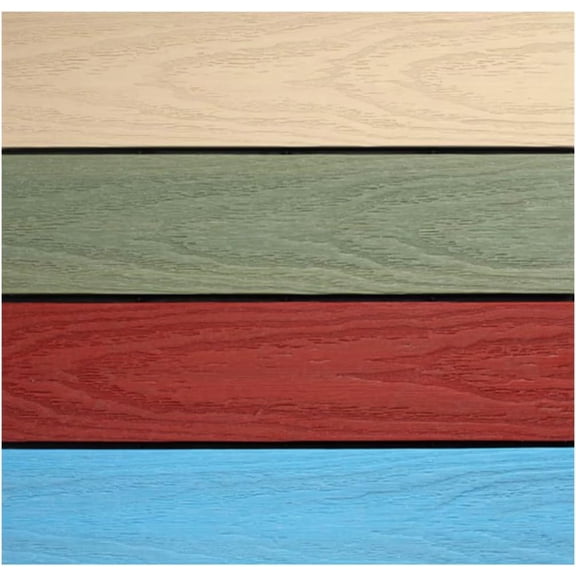 UltraShield Naturale 1 ft. x 1 ft. Composite Quick Deck Outdoor Deck Tile Sample in Multicolor