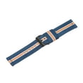 thumbnail image 2 of Uxcell Blue Yellow Nylon Striped Watchband 24mm Width Soft Nylon Strap with Black Buckle, Canvas Watch Band, 2 of 6
