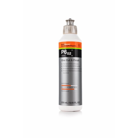 Koch-Chemie - One Cut & Finish P6.02 High-Gloss Polishing Compound with Sealant, 250 Milliliter