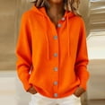 thumbnail image 6 of Luvrsol Cardigan Sweaters for Women Plus Size Hooded Lapel Collar Button Down Knit Jacket Solid Casual Sweater Coat S-3XL, 6 of 6